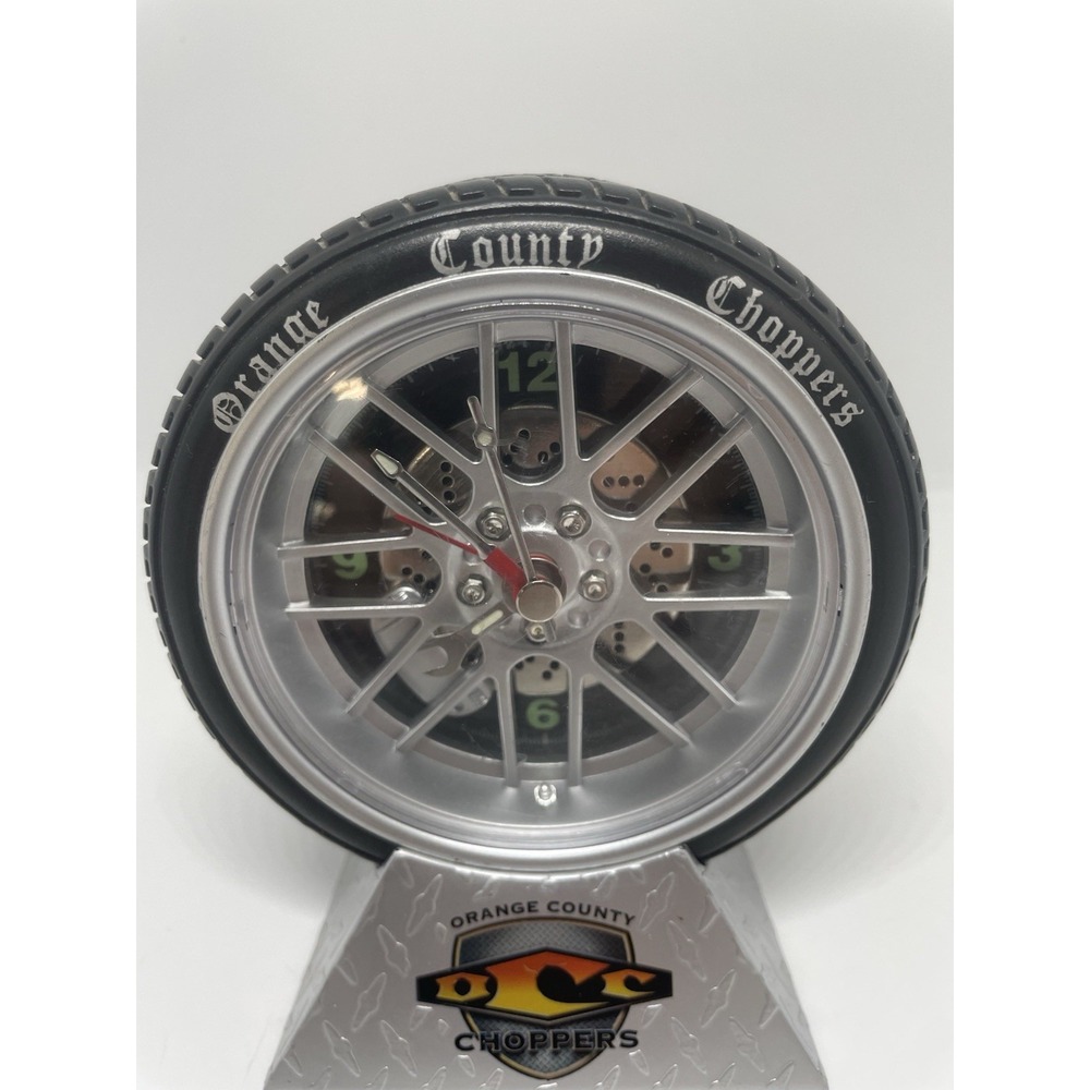 Orange County Choppers Tire Wall Clock Garage Workshop Decor‎ - Works Great